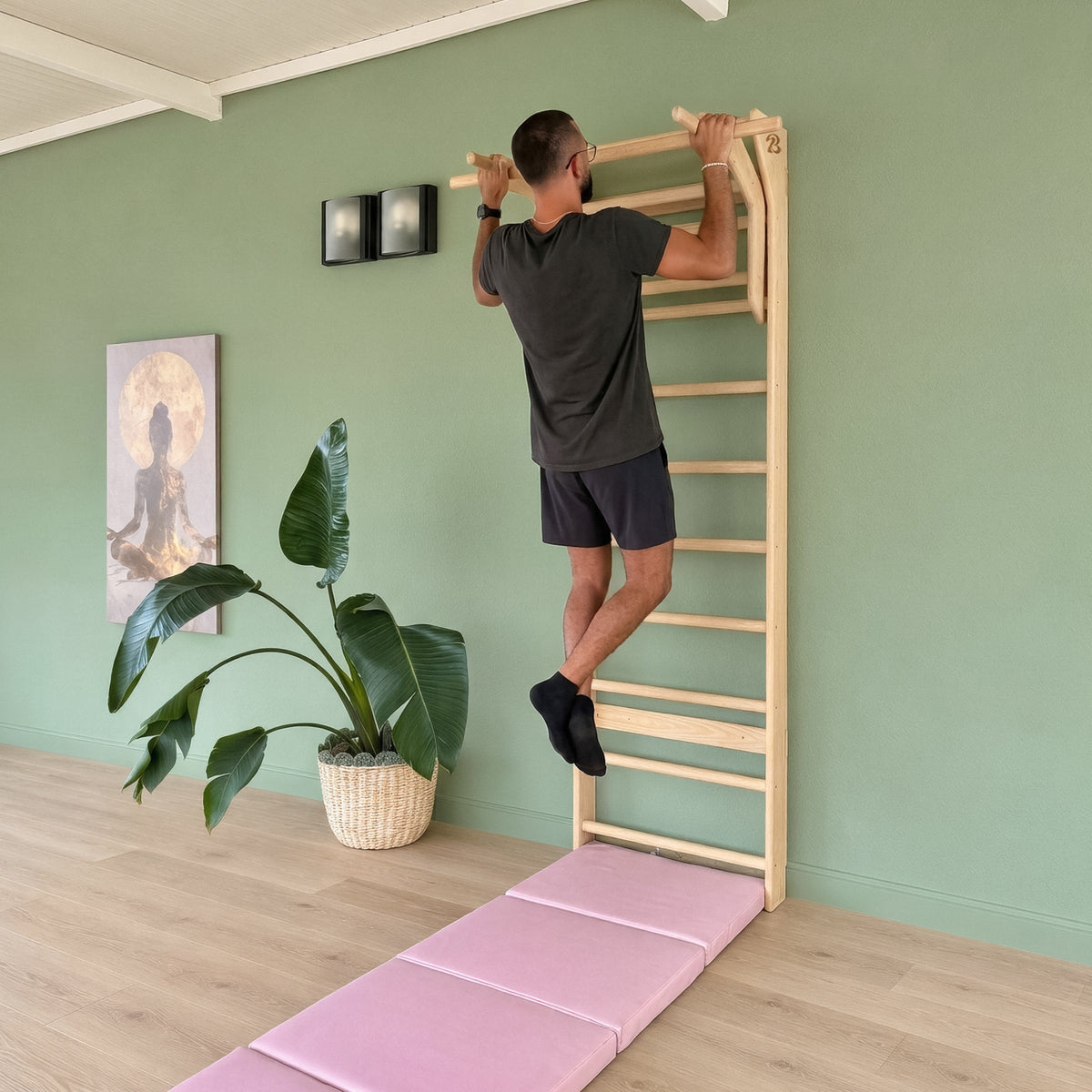 Swedish ladder Wall Bar Lebanon Pull-Up bar extension training calisthenics
